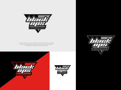 Black Ops Performance branding colors design identity logo logodesign mark marketing minimal modern typography vector