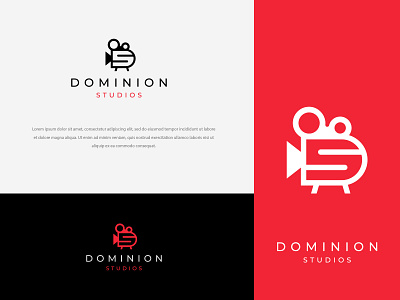 Dominion Studio branding colors design identity illustration logo mark marketing minimal modern typography vector