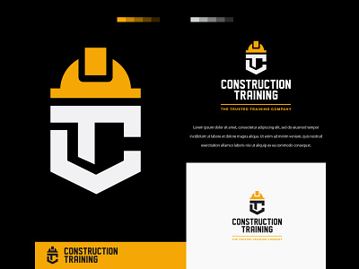 Construction Training branding colors design identity logo logodesign mark marketing minimal modern typography vector