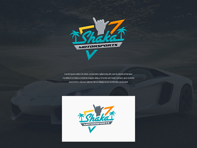 Shaka Motorsports branding colors design identity illustration logo logodesign mark marketing modern typography vector