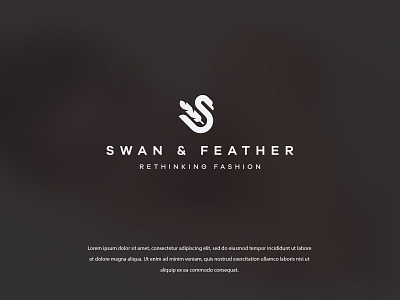 Swan Feather branding colors design illustrator logo logo design logodesign logos logotype minimal modern vector