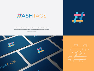 Hashtags branding design identity illustration logo logo design logodesign logotype marketing minimal modern typography vector