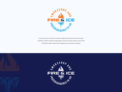 Fire & Ice branding colors design identity illustration logo logo design logodesign logos logotype modern typography vector web