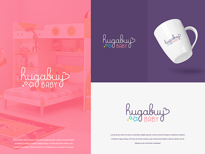 Hiugabuy Baby colors design illustration logo modern typography