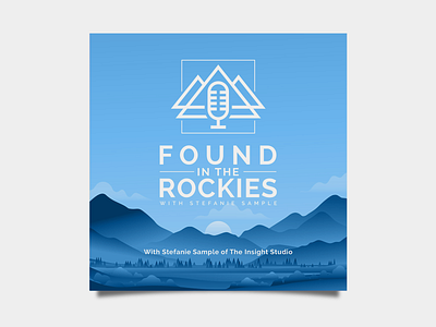 Found In The Rockies Podcast design branding colors design identity illustration illustrator logo logo design logos logotype marketing minimal modern typography