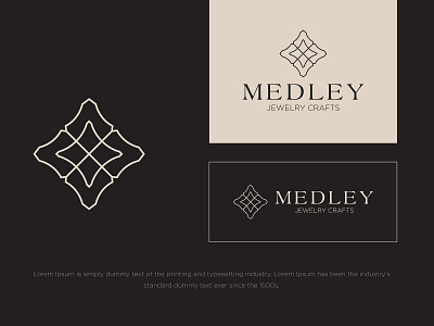 Medley Jewelry Crafts branding colors design identity illustration logo logodesign mark marketing minimal modern typography ux vector