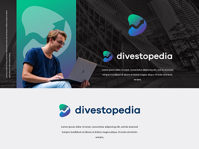 Divestopedia branding colors design identity illustration logo logo design logodesign logos mark marketing minimal modern typography vector