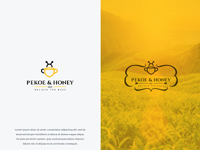 Pekoe Honey LLC colors design illustration logo logo design logodesign modern typography