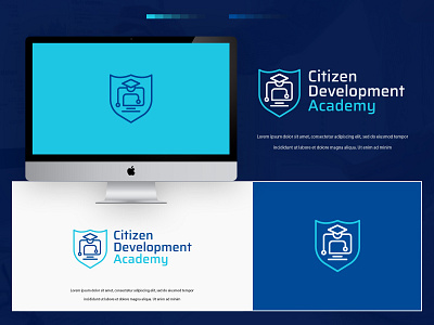 Citizen Development Academy branding colors design identity illustration logo logo design logodesign logotype mark marketing minimal modern typography vector