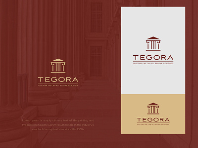 Tegora design illustration logo logodesign modern typography