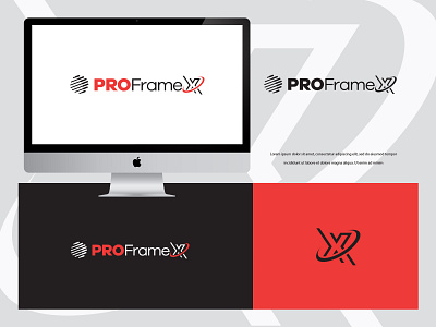 Proframex branding colors design logo logodesign marketing modern vector