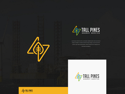 Tall Pines Energy Service colors design illustration logo logodesign modern