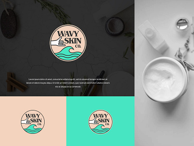 Wavy Skin Co branding colors design illustration logo modern typography