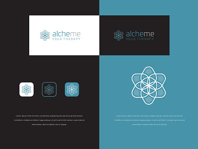 AlcheMe Yoga Therapy branding colors design icon identity illustration logo logo design logodesign mark marketing minimal modern typography ui ux vector