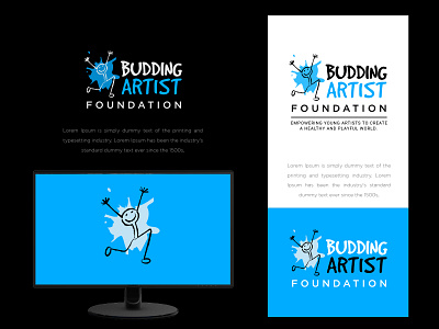 Budding Artist Foundation branding colors design icon identity illustration logo logo design logodesign mark marketing minimal modern typography ui ux vector