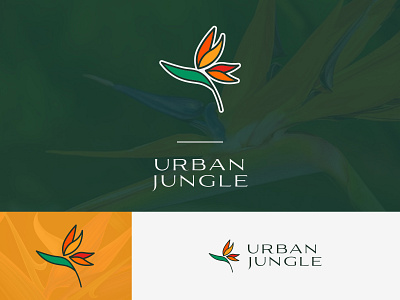 Urban Jungle colors design illustration logo logo design modern typography