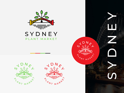 Sydney Plant Market branding colors design graphic design illustration logo minimal modern ui ux vector