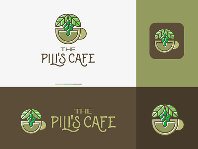 The Pilis Cafe colors design illustration modern vector