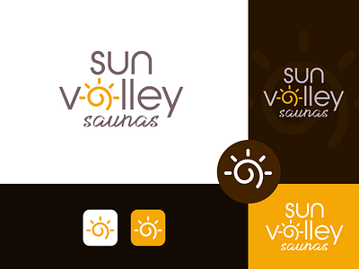 Sun Valley Saunas branding colors design icon identity illustration logo logodesign minimal modern typography ui ux vector