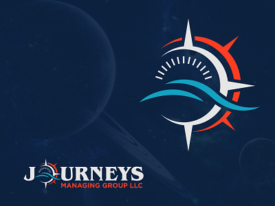 Journeys Managing Group colors design illustration logo vector