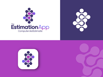 The Estimation App colors design illustration logo modern