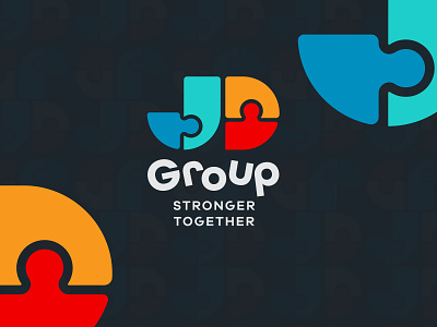 JD Group branding colors design illustration logo minimal modern vector
