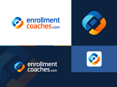enrollmentcoaches.com colors design logo modern vector