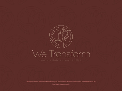 We Transform colors design illustration logo minimal modern vector