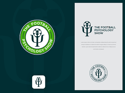 The Football Psychology Show colors design illustration logo modern vector