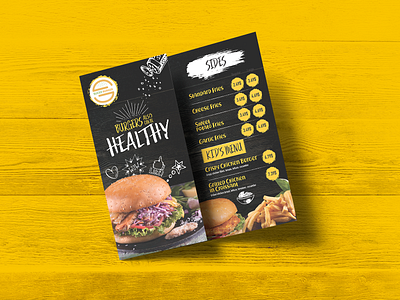 Sliced Burger Brochure Design