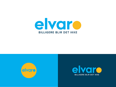 Elvaro / logo design blue colors design goldenratio icon identity illustrator light logo logo design mark minimal modern multiply sanserif sign sun typogaphy vector yellow