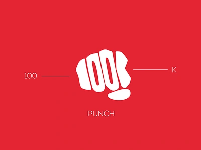 100% Kickboxing 100 appicon boxing design fight flat graphicdesign identity illustration illustrator kick logodesign mark marketing minimal punch typography vector web