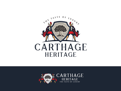 Carthage Heritage branding design identity illustration logo luxury mark mascot mascot character mascot logo minimal modern sign typography vector