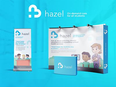 Hazel Health app blue branding charachter colors creativity design hazel health hospitality identity illustration marketing medical minimal modern signage student typography vector