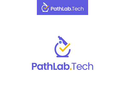 PathLab.Tech branding colors design icon identity illustration lab laboratory logo microscope minimal mininal modern tech technical technology typography vector website