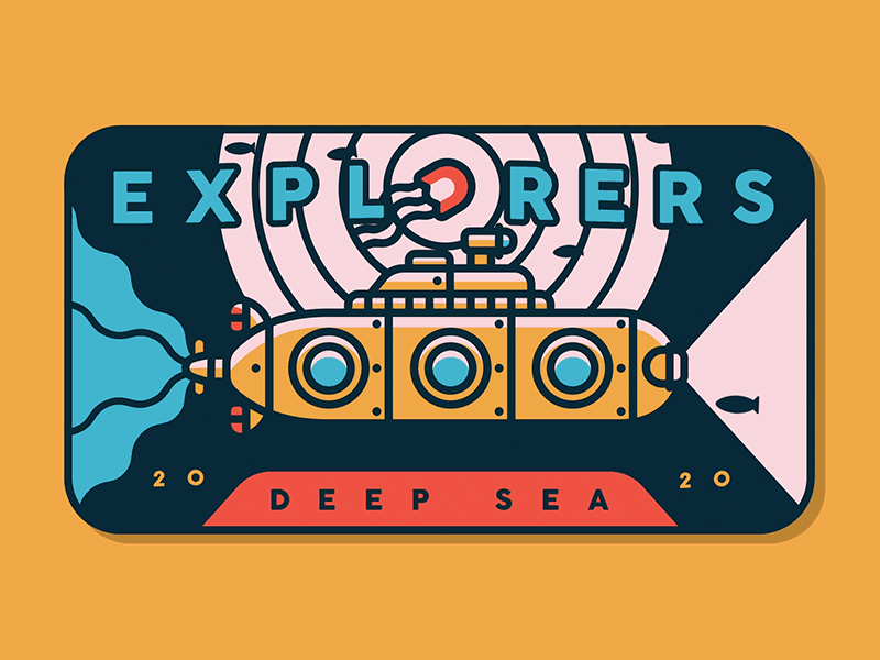 Deep Sea Explorers after effects animation clean collab michael fugoso simple submarine