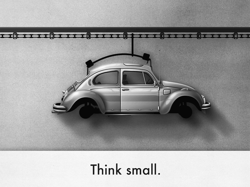 Volkswagen Beetle Assembly Line animation beetle bug car fugstrator herby illustrator motion skueomorphic vector volkswagen