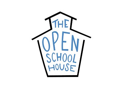 Branding — The Open Schoolhouse hand drawn hand lettering logo open open source school schoolhouse