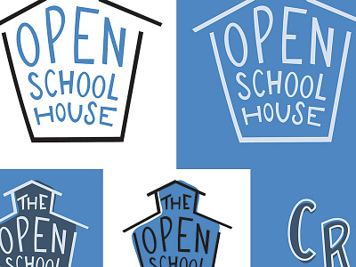 Brand Board — The Open Schoolhouse brand board branding hand drawn hand lettering open open source school school house