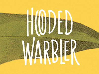 Hooded Warbler — Branding (WiP) bird branding hand drawn logo nature retro type vintage