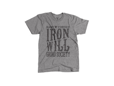 Hand Forged Iron Will Grind Society t-shirt 36creative bureau cotton grind society tshirt