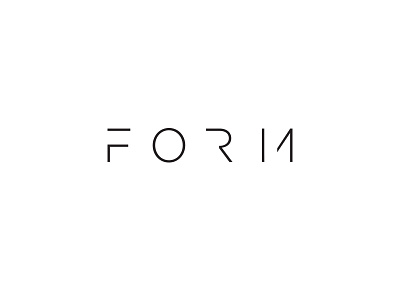 Form3D Logo 36creative chopped logo simple typography