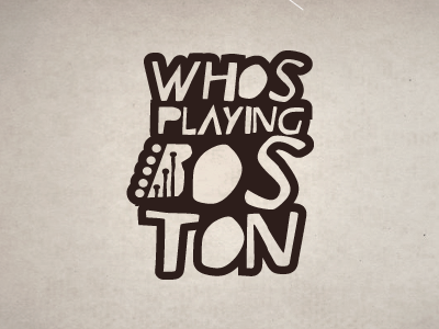 Who's Playing Boston logo concept