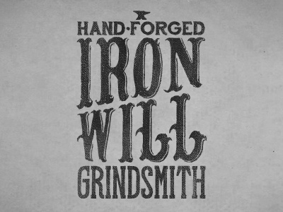 Grindsmith 36creative blacksmith forged grind hand iron will