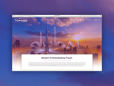 Dubai Website Design design dubai layout responsive site travel uiux web webdesign website