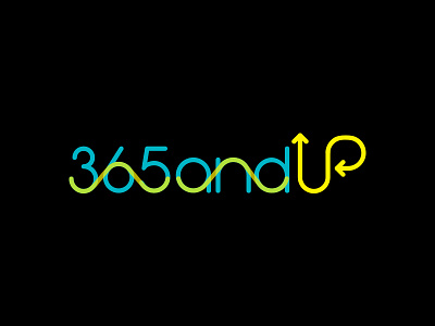 Logo Design: 365andup branding design illustration logo typography