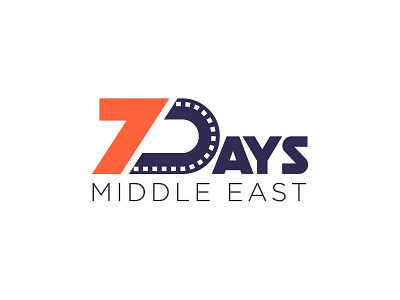 Logo for 7Days middle east brand branding design icon illustration logo typography