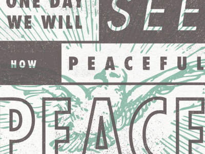 Peaceful blooms desert flower jon shirley kickstarter poster screenprint serif