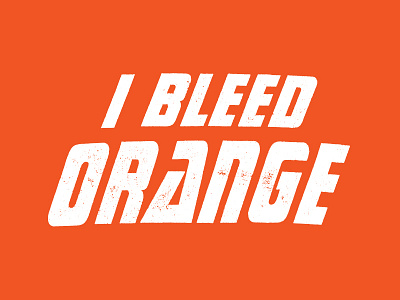 I Bleed Orange