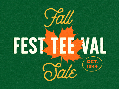 FALL FEST-TEE-VAL fall festival hand drawn latte leaf maple pumpkin retro sale shirt spice tee vintage